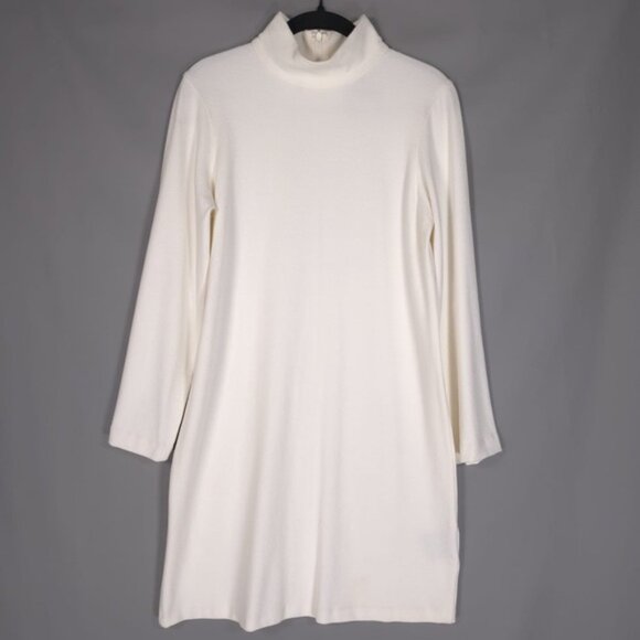 NWT CLUB MONACO Women’s ANGILE Mini‎ DRESS ROBE WHITE/BLANC Size MEDIUM - Picture 1 of 11